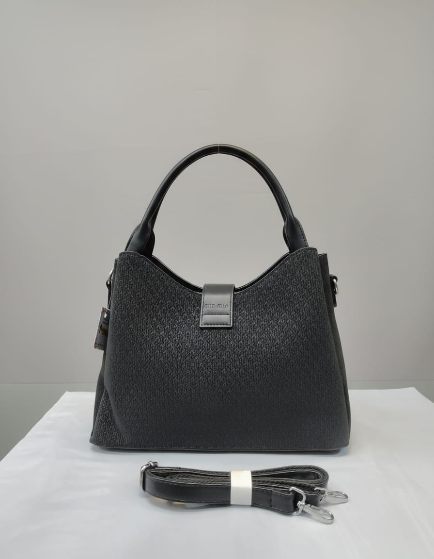 Premium PU Leather Party Bag for Women | Stylish Semi-Formal Party Handbag with Strap | 2 Compartments + 2 Inside Pockets | Brown & Black Elegant Party Wear Bag