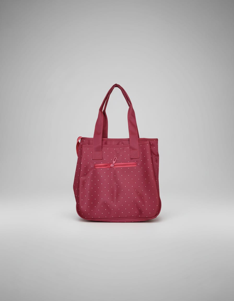Premium Waterproof Shopping Bag for Women | Heavy Sarteene Fabric Tote with Shoulder Strap | 3 Compartments + 2 Inside Pockets | Pink & Blue Daily Use Utility Bag