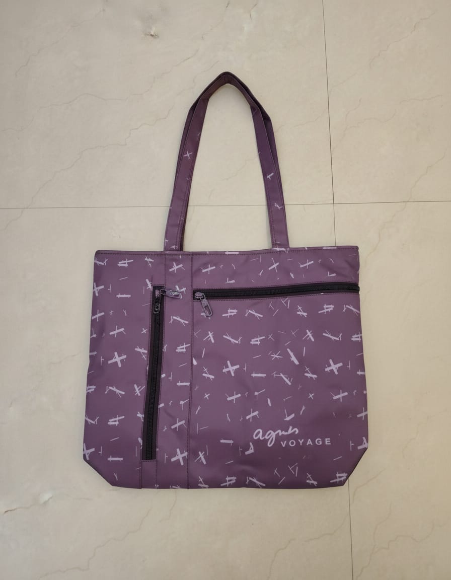 Premium Waterproof Shopping Bag for Women | Heavy Sarteene Shoulder Tote | Multiple Compartments + 1 Inside Pocket + 2 Front Pockets | Maroon, Purple, Black, Green, Navy & Pink Utility Bag