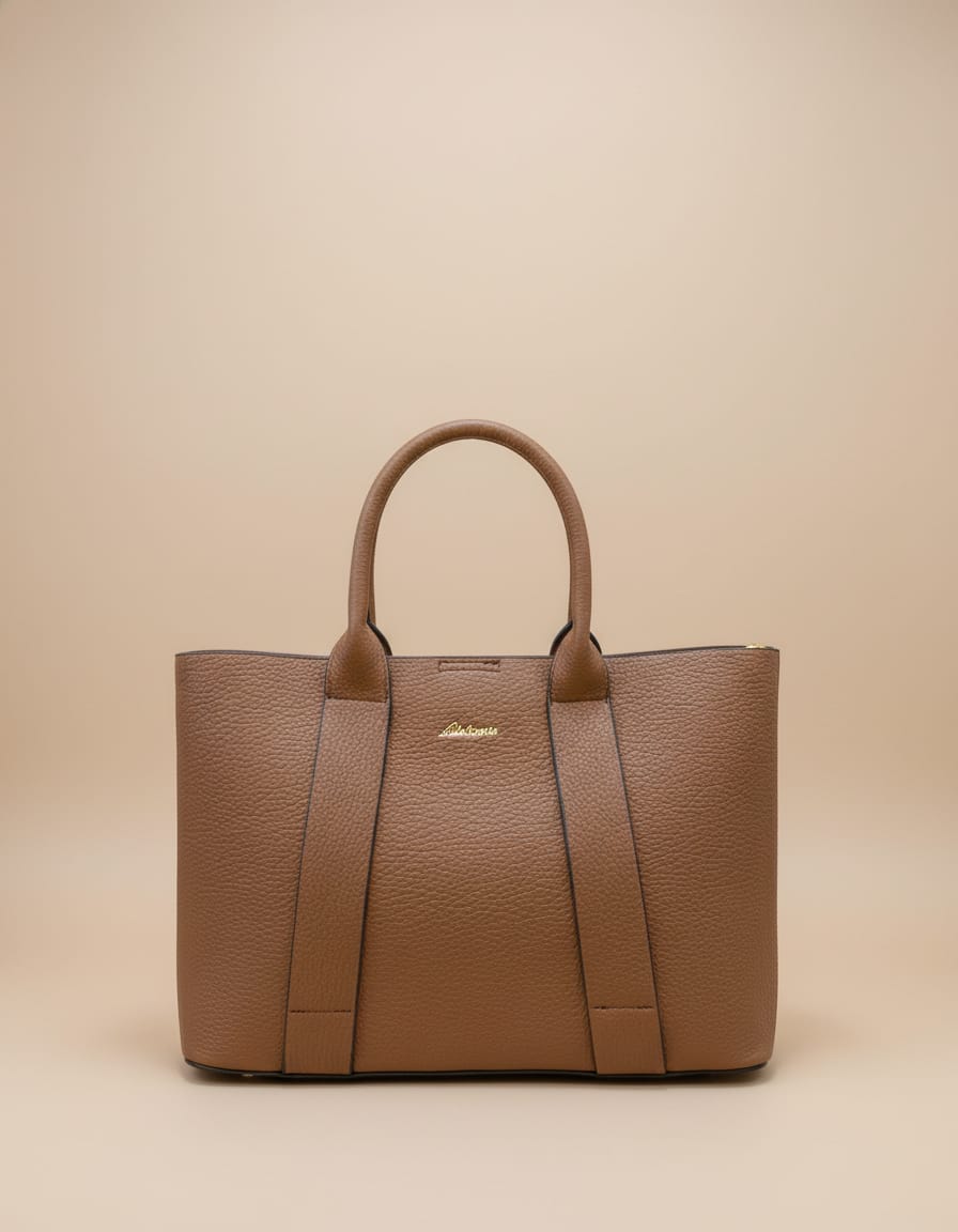 Premium Soft PU Leather Handbag for Women | Stylish Brown Office & Travel Handbag | 1 Compartment + 2 Inside Pockets | Elegant Daily Use Shoulder Bag