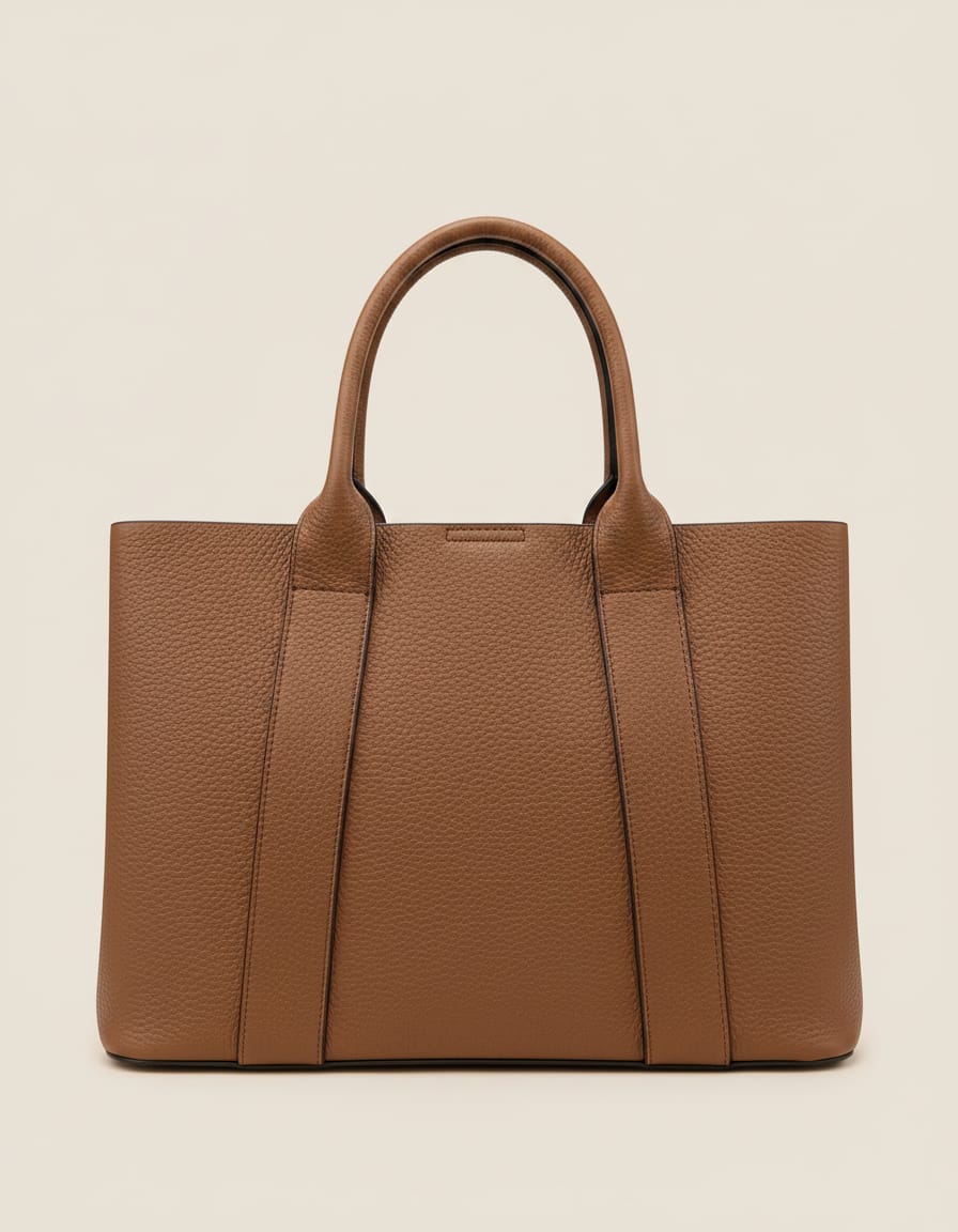 Premium Soft PU Leather Handbag for Women | Stylish Brown Office & Travel Handbag | 1 Compartment + 2 Inside Pockets | Elegant Daily Use Shoulder Bag