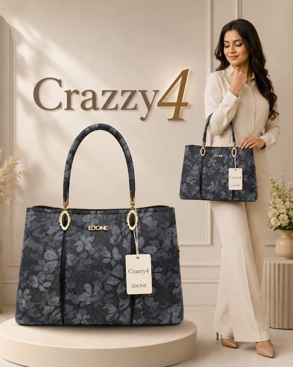 Edone Premium Fancy Handbag for Women | Stylish Handbag with Strap | 3 Compartments + 2 Inside Pockets | Elegant Daily Use Fancy Bag with Zip Closure