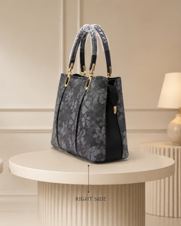 Edone Premium Fancy Handbag for Women | Stylish Handbag with Strap | 3 Compartments + 2 Inside Pockets | Elegant Daily Use Fancy Bag with Zip Closure