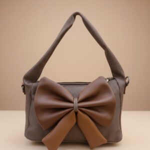Fancy Mini Handbag for Women with Long Strap | Stylish Premium Mini Sling Bag | 1 Compartment + 1 Inside Pocket | Trendy Small Handbag with Zip Closure - Brown