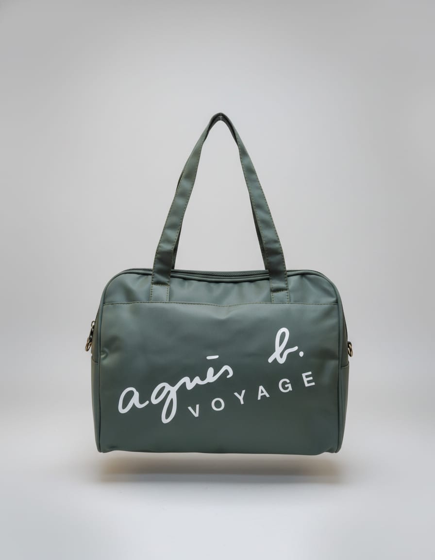 Premium Waterproof Travel Duffle Bag | Heavy Sarteene Shoulder Travel Bag | 1 Compartment + Inside Pocket | Teal, Pink & Green Stylish Travel Bag