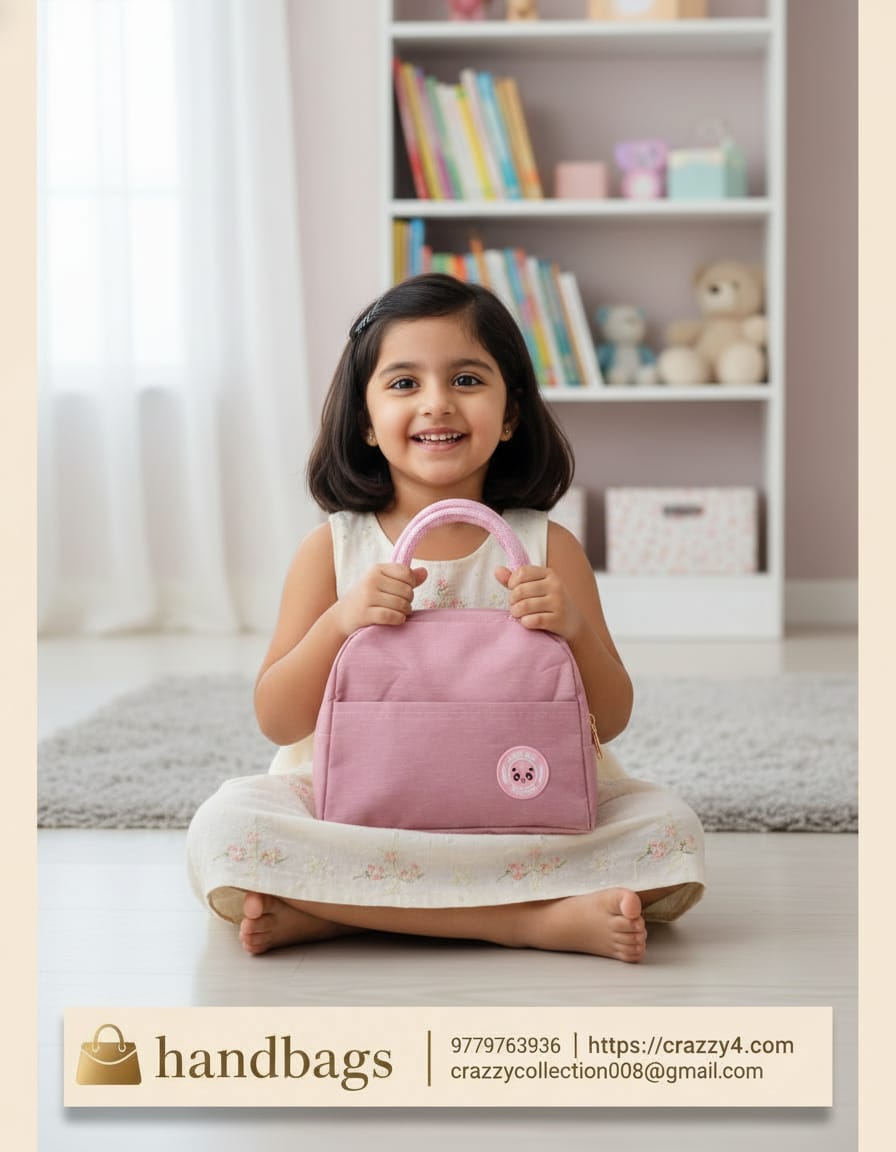 Premium Waterproof School Tiffin Bag | Compact Lunch Carry Bag for Kids | 1 Compartment Lightweight Tiffin Bag | Multi-Color Daily School Use