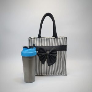 Premium Cotton Office Tiffin Bag | Stylish Lunch Carry Bag for Office | 1 Compartment + 1 Inside Pocket | Multi-Color Daily Use Tiffin Bag