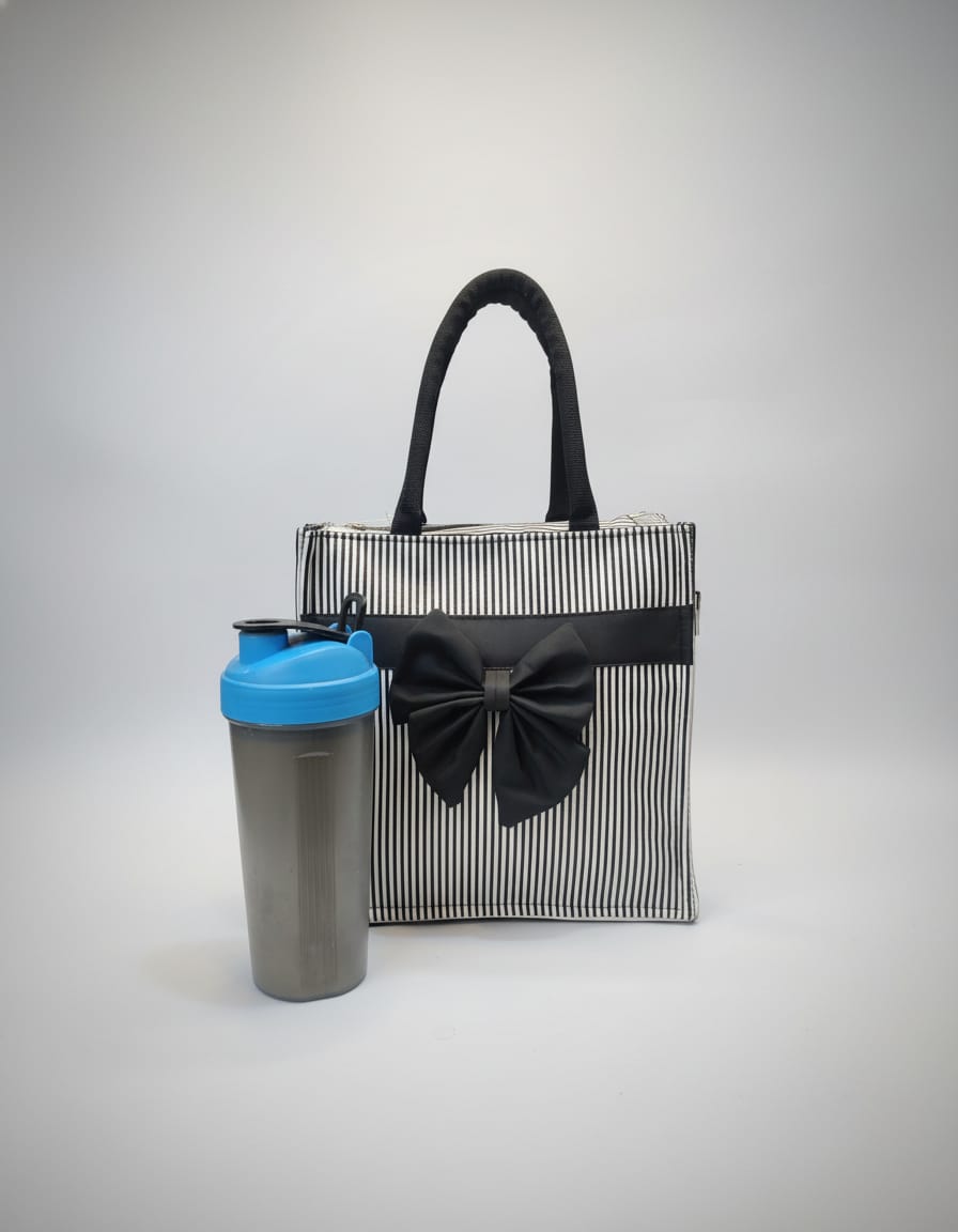 Premium Cotton Office Tiffin Bag | Stylish Lunch Carry Bag for Office | 1 Compartment + 1 Inside Pocket | Multi-Color Daily Use Tiffin Bag