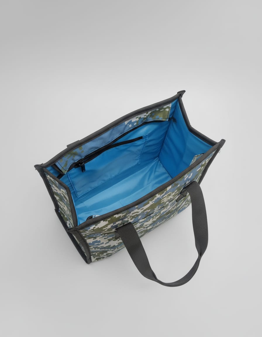 Premium Cotton Office Tiffin Bag | Stylish Lunch Carry Bag for Office | 1 Compartment + 1 Inside Pocket | Multi-Color Daily Use Tiffin Bag
