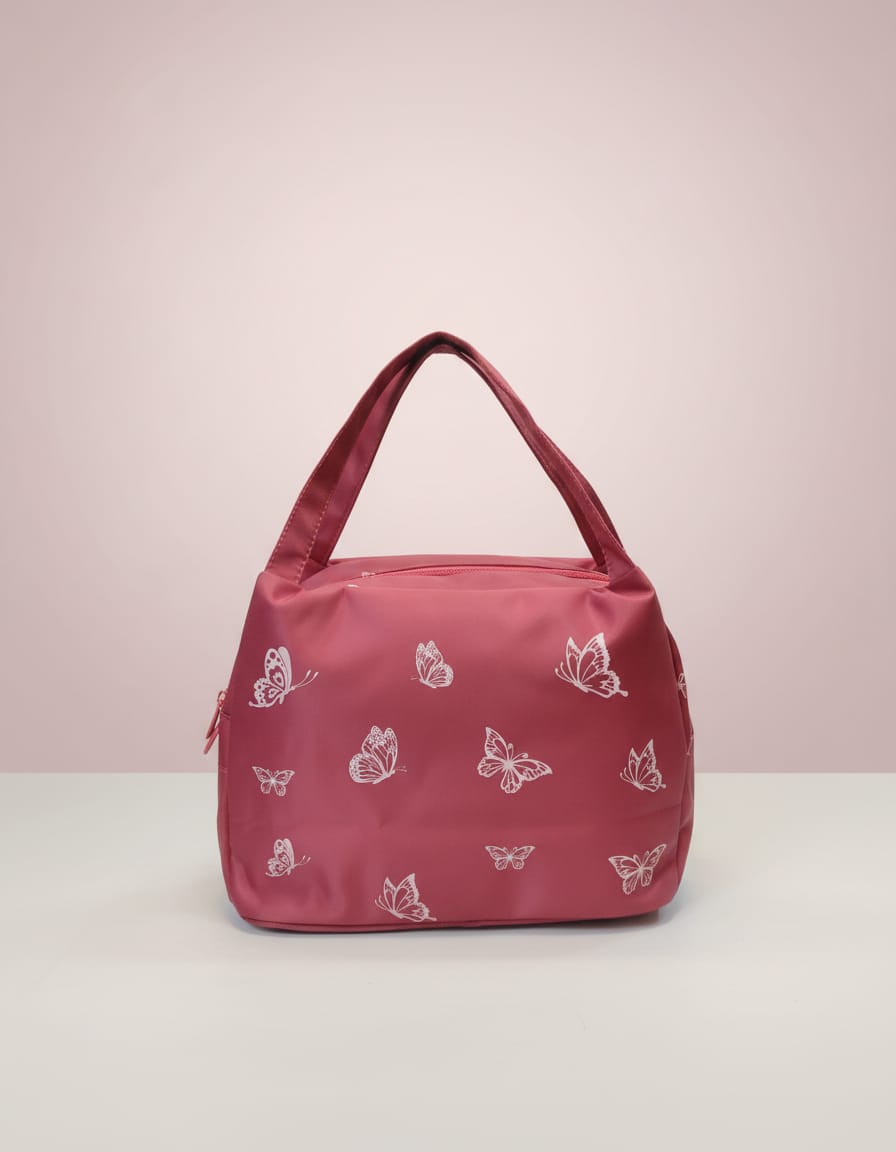 Premium Waterproof Women Tiffin Bag | Stylish Lunch Carry Bag with Front Pocket | 1 Compartment + Inside Pocket | Multi-Color Daily Use Tiffin Bag