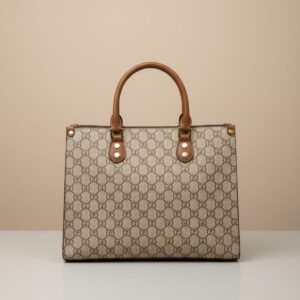 Premium Handbag for Girls | Stylish Office & Daily Use Handbag | 3 Compartments + 2 Inside Pockets | Off-White & Brown Elegant Carry Bag