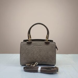 Premium Mini Handbag for Women | Stylish Semi-Formal Sling Bag with Long Strap | 3 Compartments + 2 Inside Pockets | Brown & Off-White Elegant Small Handbag