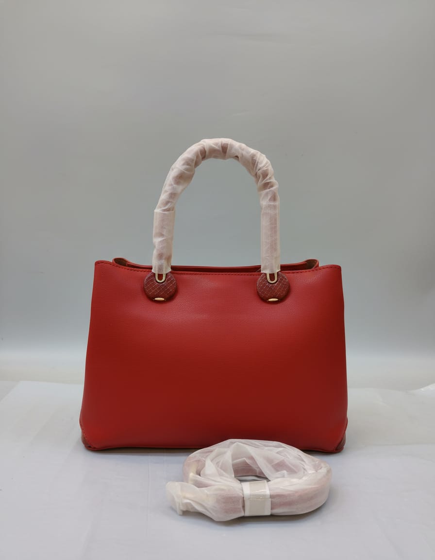 Premium PU Leather Party Bag for Women | Stylish Functional Sling Bag with Long Strap | 3 Compartments + 2 Inside Pockets | Light Maroon Elegant Party Handbag