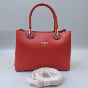Premium PU Leather Party Bag for Women | Stylish Functional Sling Bag with Long Strap | 3 Compartments + 2 Inside Pockets | Light Maroon Elegant Party Handbag