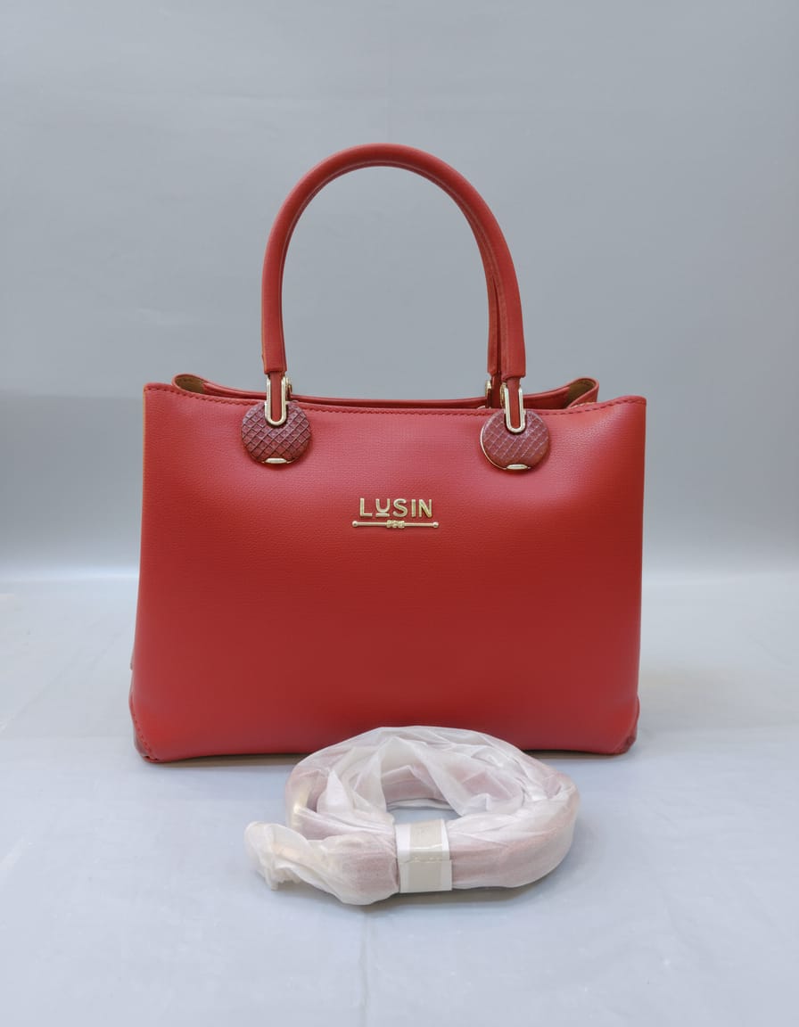 Premium PU Leather Party Bag for Women | Stylish Functional Sling Bag with Long Strap | 3 Compartments + 2 Inside Pockets | Light Maroon Elegant Party Handbag