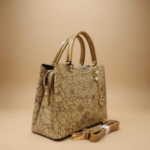 Premium Pattern Party Bag for Women | Stylish Functional Sling Bag with Long Strap | 3 Compartments + 2 Inside Pockets | Designer Square Party Handbag