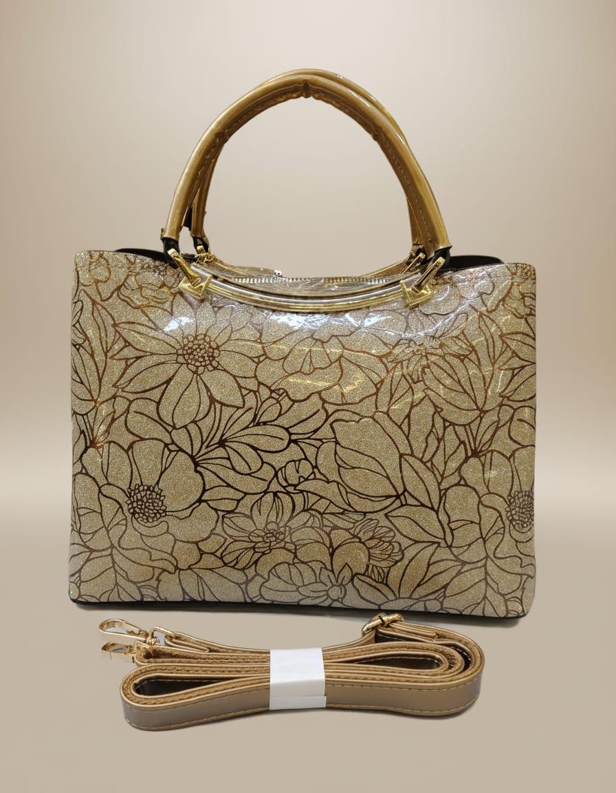 Premium Pattern Party Bag for Women | Stylish Functional Sling Bag with Long Strap | 3 Compartments + 2 Inside Pockets | Designer Square Party Handbag