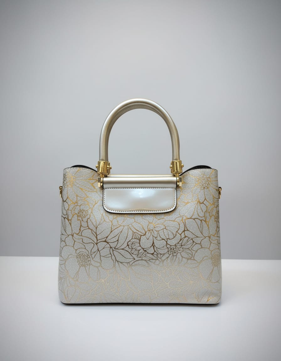 Premium Pattern Party Bag for Women | Stylish Functional Sling Bag with Long Strap | 3 Compartments + 2 Inside Pockets | Designer Square Party Handbag