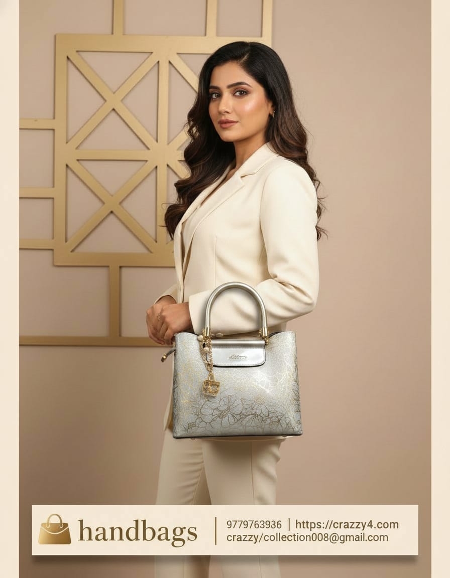 Premium Pattern Party Bag for Women | Stylish Functional Sling Bag with Long Strap | 3 Compartments + 2 Inside Pockets | Designer Square Party Handbag
