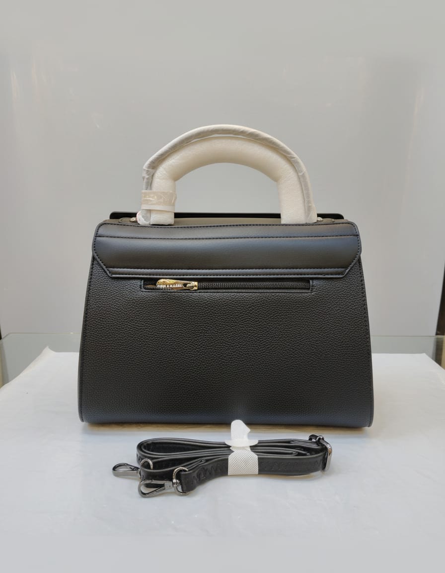 Peris & Classic Premium PU Leather Fancy Handbag for Women | Stylish Functional Sling Bag with Long Strap | 3 Compartments + 2 Inside Pockets | Black, Peach & Beige Elegant Daily Use Bag