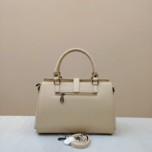 Peris & Classic Premium PU Leather Handbag for Women | Stylish Functional Sling Bag with Long Strap | 1 Compartment + 3 Inside Pockets | Green, Beige & Off-White Elegant Daily Use Bag