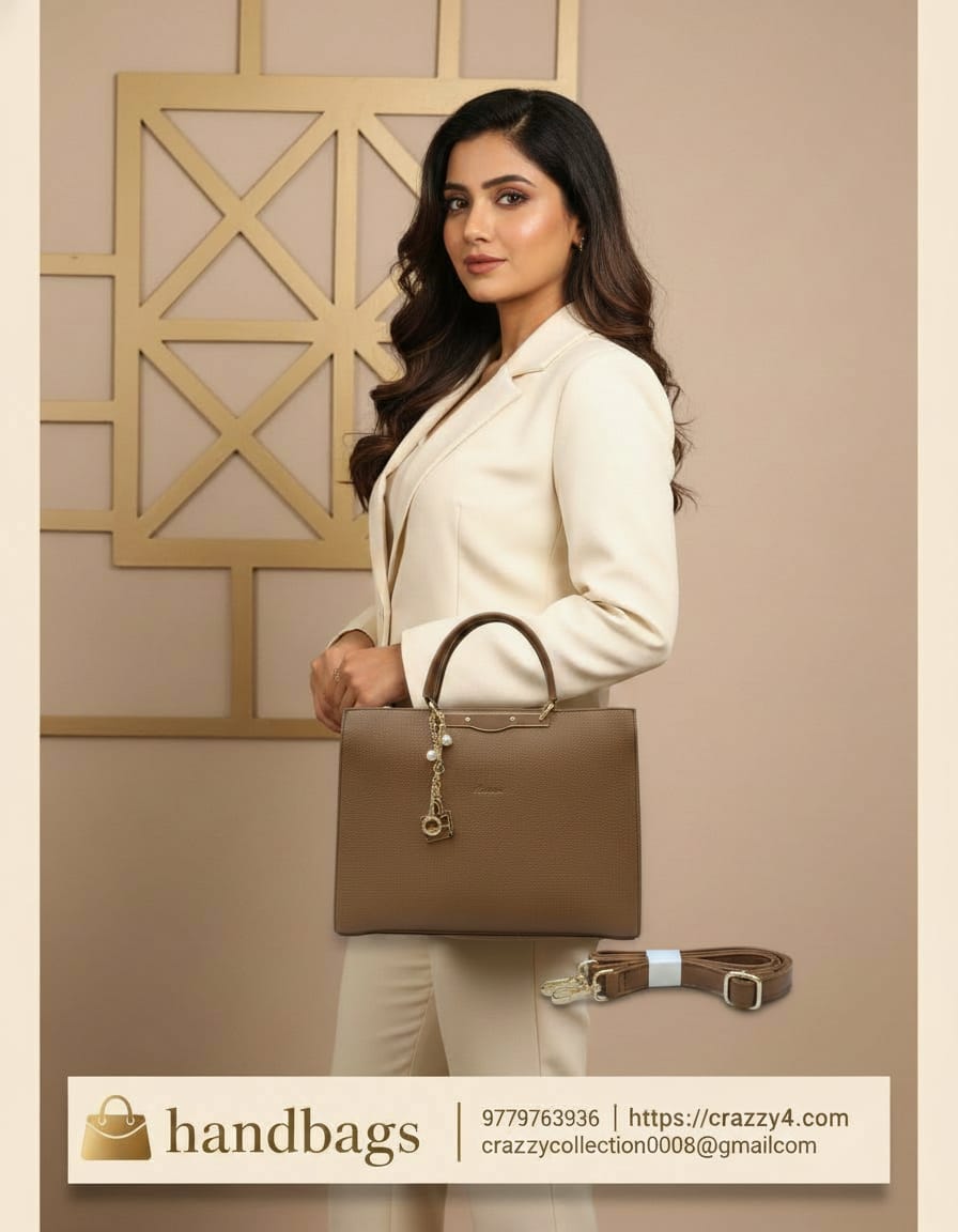 Peris & Classic Premium PU Leather Handbag for Women | Stylish Functional Daily Use Bag with Long Strap | 2 Compartments + 2 Inside Pockets | Pista Green, Maroon, Black & Brown Elegant Handbag
