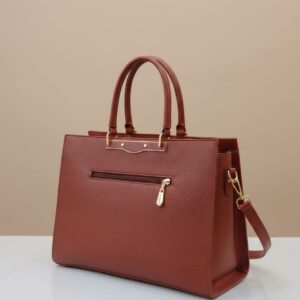 Peris & Classic Premium PU Leather Handbag for Women | Stylish Functional Daily Use Bag with Long Strap | 2 Compartments + 2 Inside Pockets | Pista Green, Maroon, Black & Brown Elegant Handbag