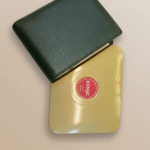 Edge Premium Men’s Wallet | PU Leather Cash & Card Holder Wallet | 12 Card Slots + Coin Section | Green Stylish Daily Use Wallet