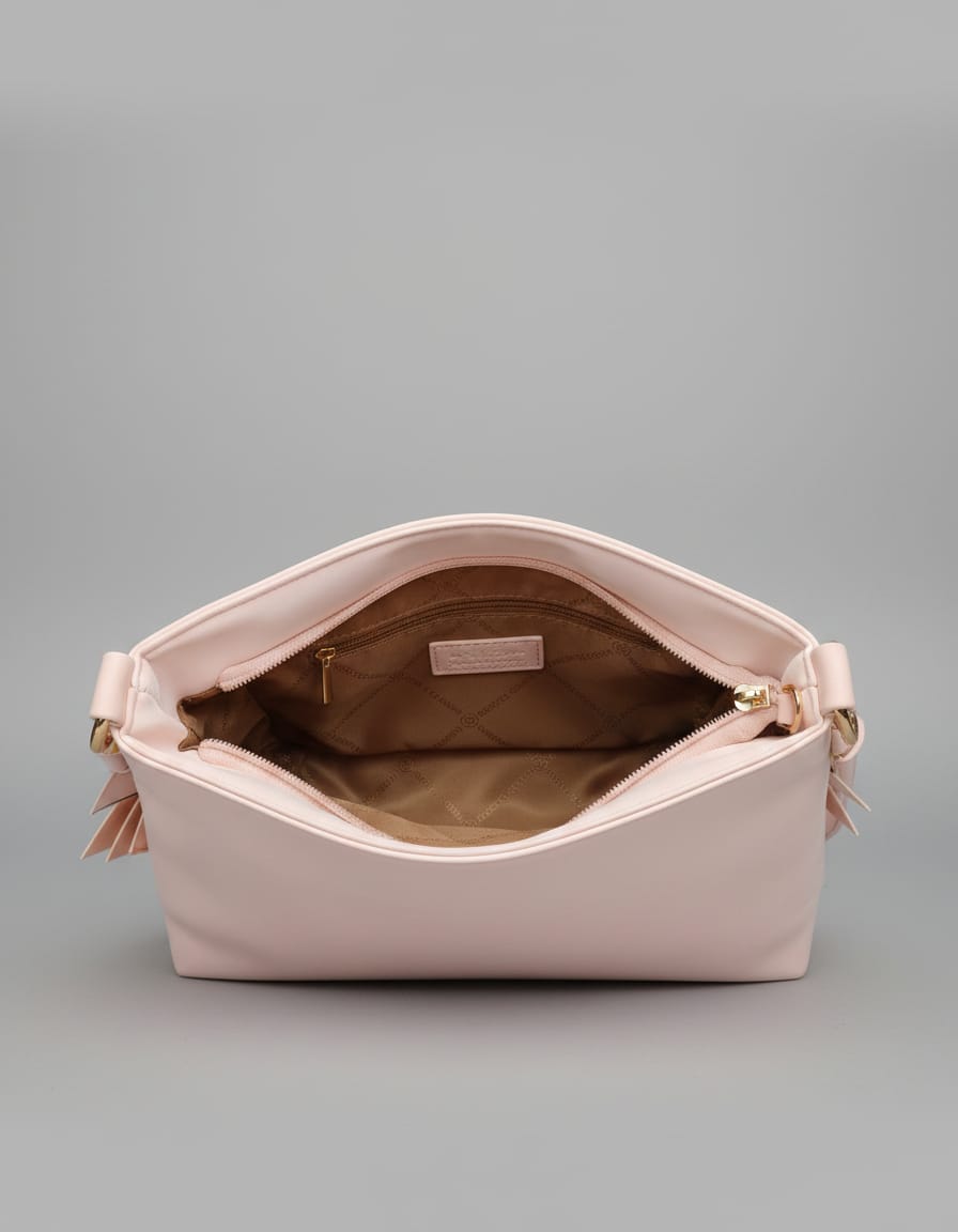 Periss & Classic Premium Soft Hobo Handbag for Women | Fancy Daily Use Shoulder Bag | 1 Compartment + 2 Inside Pockets | Cherry, Grey, Cream & Pink Stylish Handbag