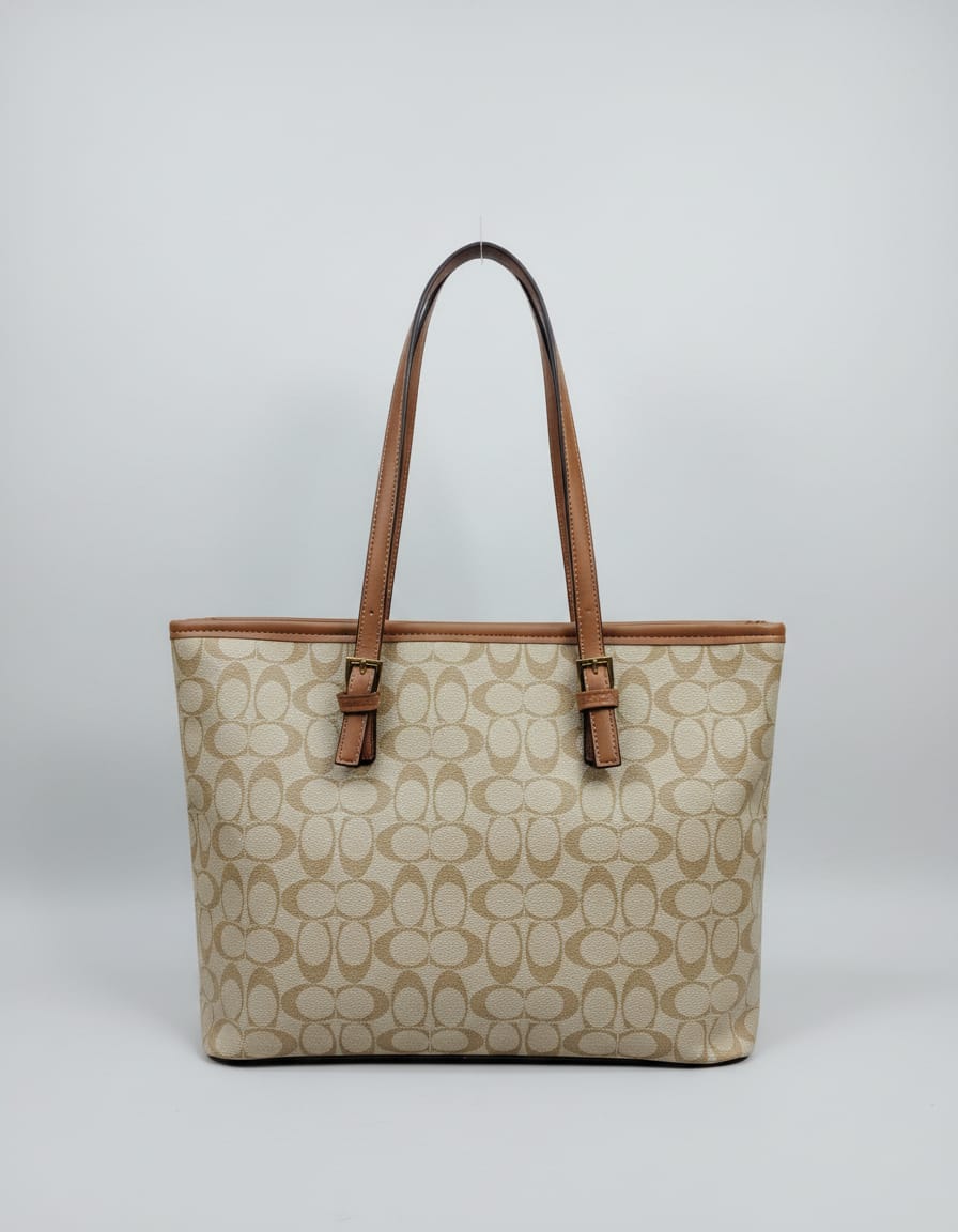 Ada & Peris Premium PU Tote Bag for Women | Stylish Office Going Tote Bag | 2 Compartments + 2 Inside Pockets | Tan, Brown & Coffee Elegant Handbag
