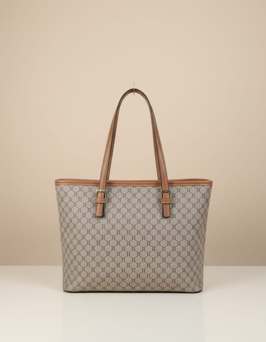 Ada & Peris Premium PU Tote Bag for Women | Stylish Office Going Tote Bag | 2 Compartments + 2 Inside Pockets | Tan, Brown & Coffee Elegant Handbag