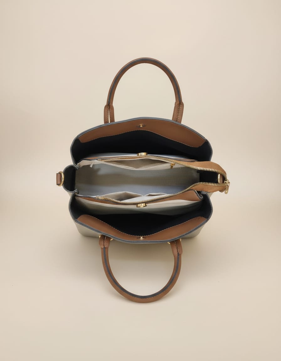 Premium PU Leather Fancy Handbag for Women | Stylish Functional Sling Bag with Long Strap | 3 Compartments + 2 Inside Pockets | Multi-Color Elegant Daily Use Handbag
