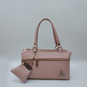 Premium Mini Handbag for Women | Stylish Daily Use Sling Bag with Long Strap | 3 Compartments + 2 Inside Pockets | Pink, Black, Brown & Off-White Mini Handbag