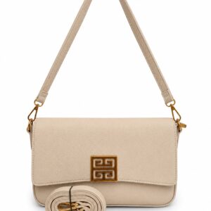 Imported Premium PU Leather Women’s Handbag | High-End Fashion Shoulder Bag | Dual Sling (Long & Short) | Zip Closure with Flap