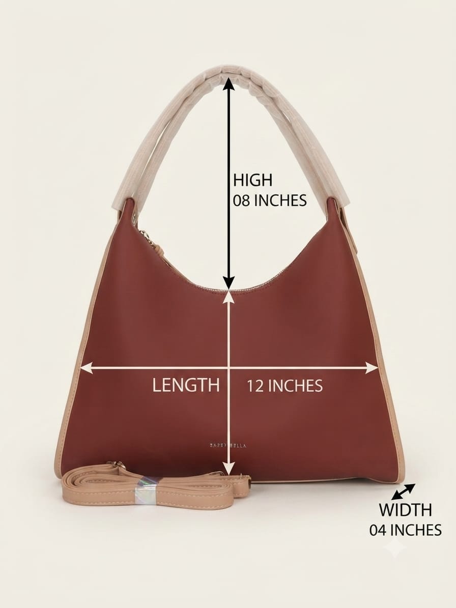 Sessy Bella Premium PU Leather Hobo Bag | High-End Women's Shoulder Handbag | Stylish Casual & Formal Fashion Bag