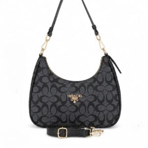 Imported Premium PU Matte Moon Shape Handbag | High-End Women’s Shoulder Bag | Stylish Formal & Casual Fashion Purse