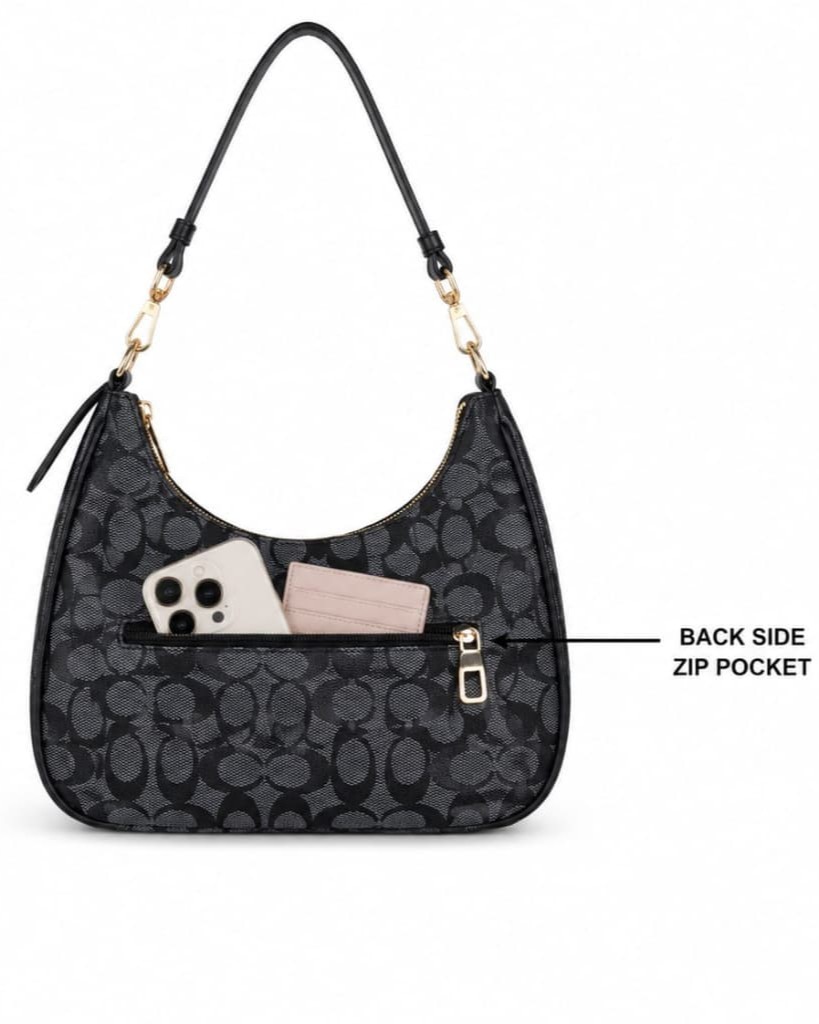 Imported Premium PU Matte Moon Shape Handbag | High-End Women's Shoulder Bag | Stylish Formal & Casual Fashion Purse