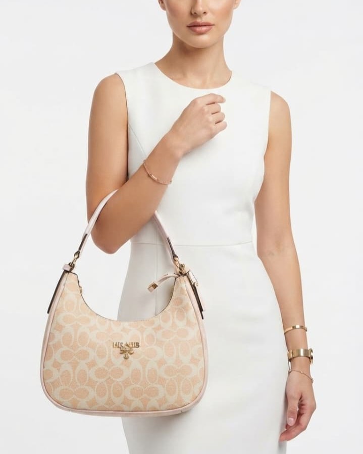 Imported Premium PU Matte Moon Shape Handbag | High-End Women's Shoulder Bag | Stylish Formal & Casual Fashion Purse