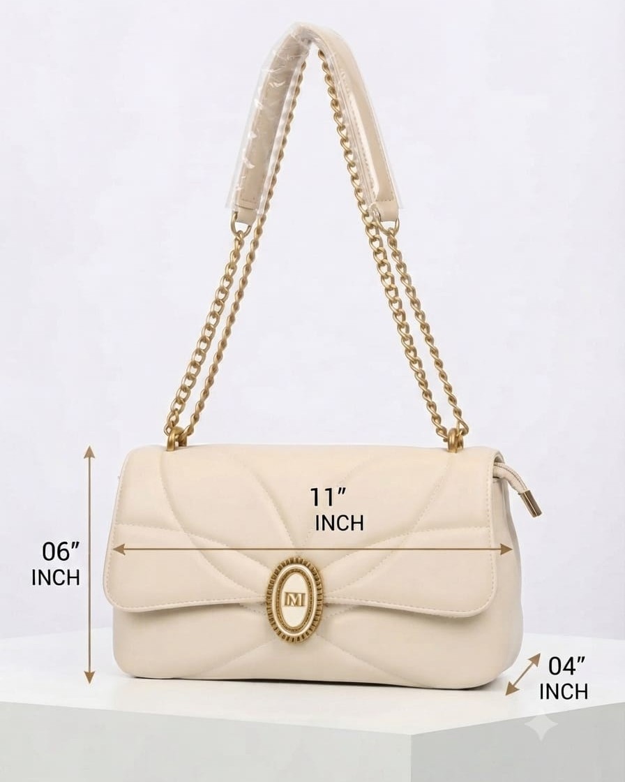 Imported Premium PU Soft Moon Shape Sling Bag | High-End Women's Crossbody Shoulder Bag | Stylish Formal & Casual Handbag