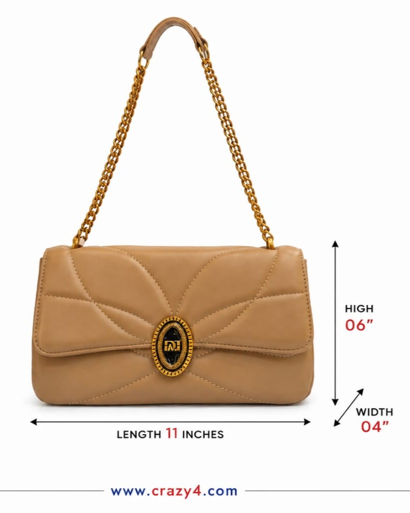 Imported Premium PU Soft Moon Shape Sling Bag | High-End Women's Crossbody Shoulder Bag | Stylish Formal & Casual Handbag