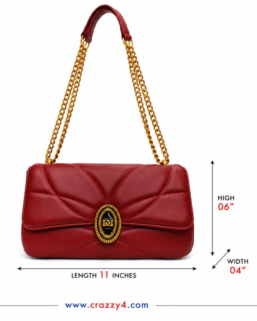 Imported Premium PU Soft Moon Shape Sling Bag | High-End Women's Crossbody Shoulder Bag | Stylish Formal & Casual Handbag