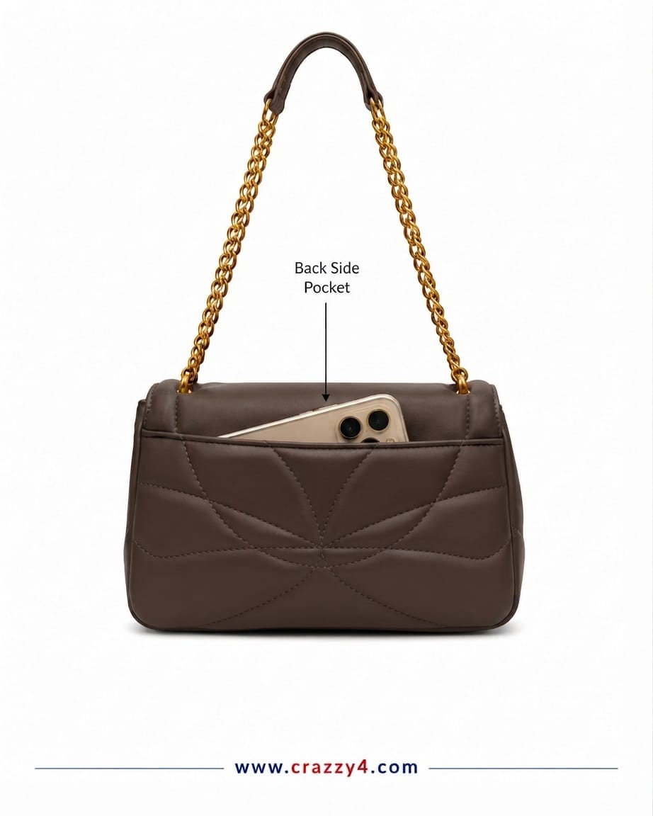 Imported Premium PU Soft Moon Shape Sling Bag | High-End Women's Crossbody Shoulder Bag | Stylish Formal & Casual Handbag