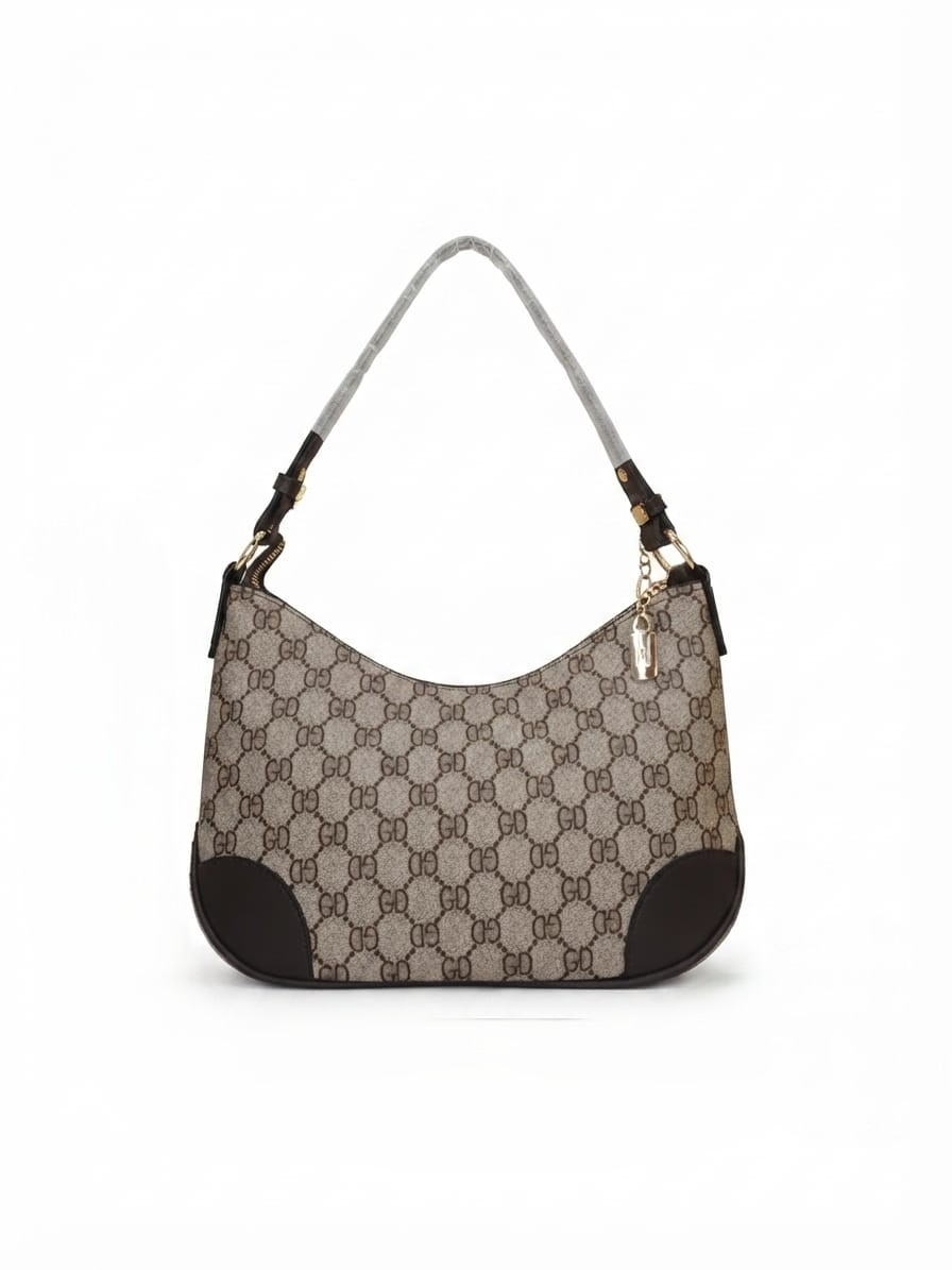 Imported Premium Matte PU Leather Moon Shape Handbag | High-End Women’s Shoulder Bag for Casual & Formal Fashion