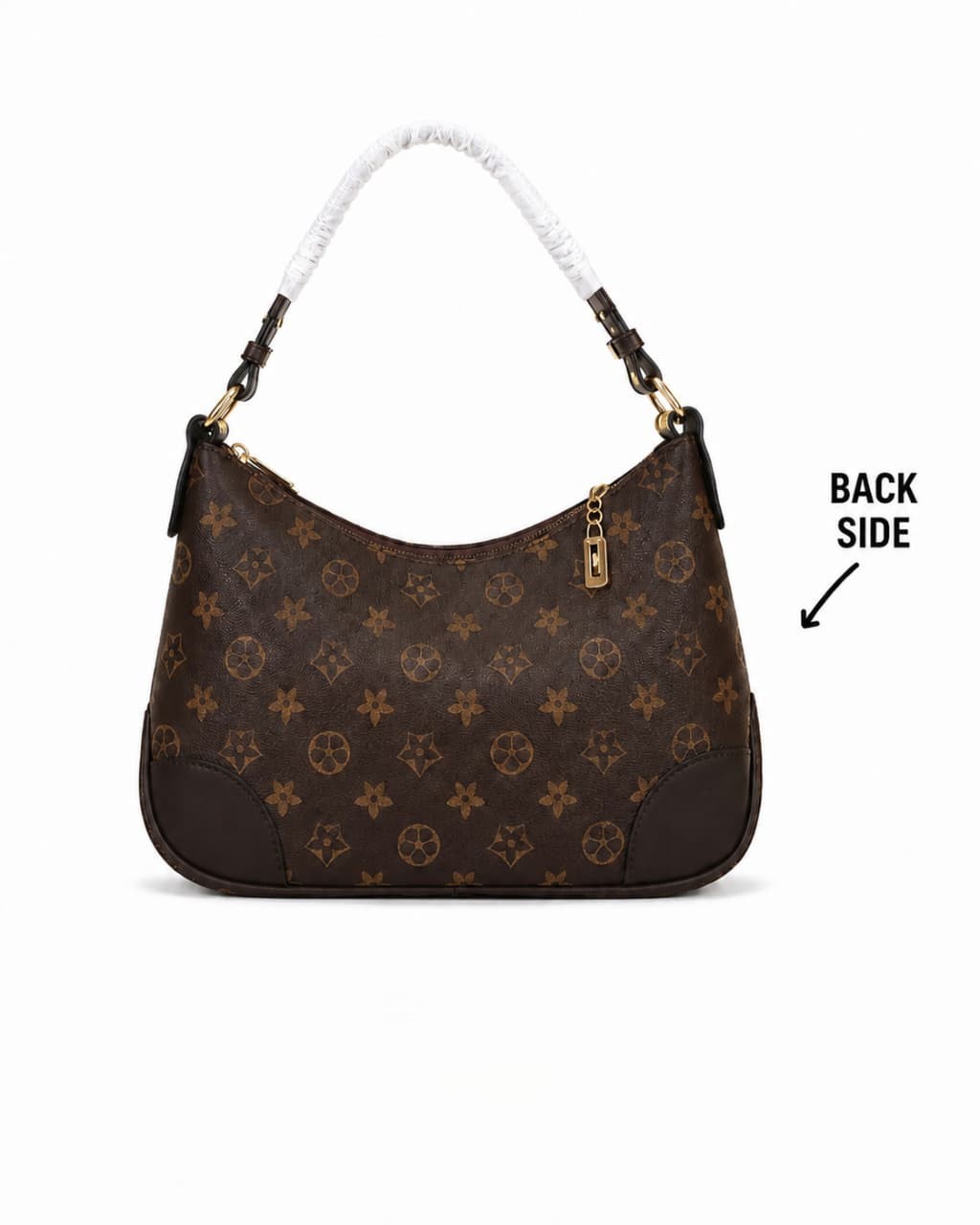 Imported Premium Matte PU Leather Moon Shape Handbag | High-End Women’s Shoulder Bag for Casual & Formal Fashion