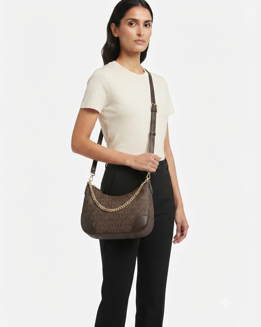 Imported Premium Matte PU Leather Moon Shape Handbag | High-End Women’s Shoulder Bag for Casual & Formal Fashion