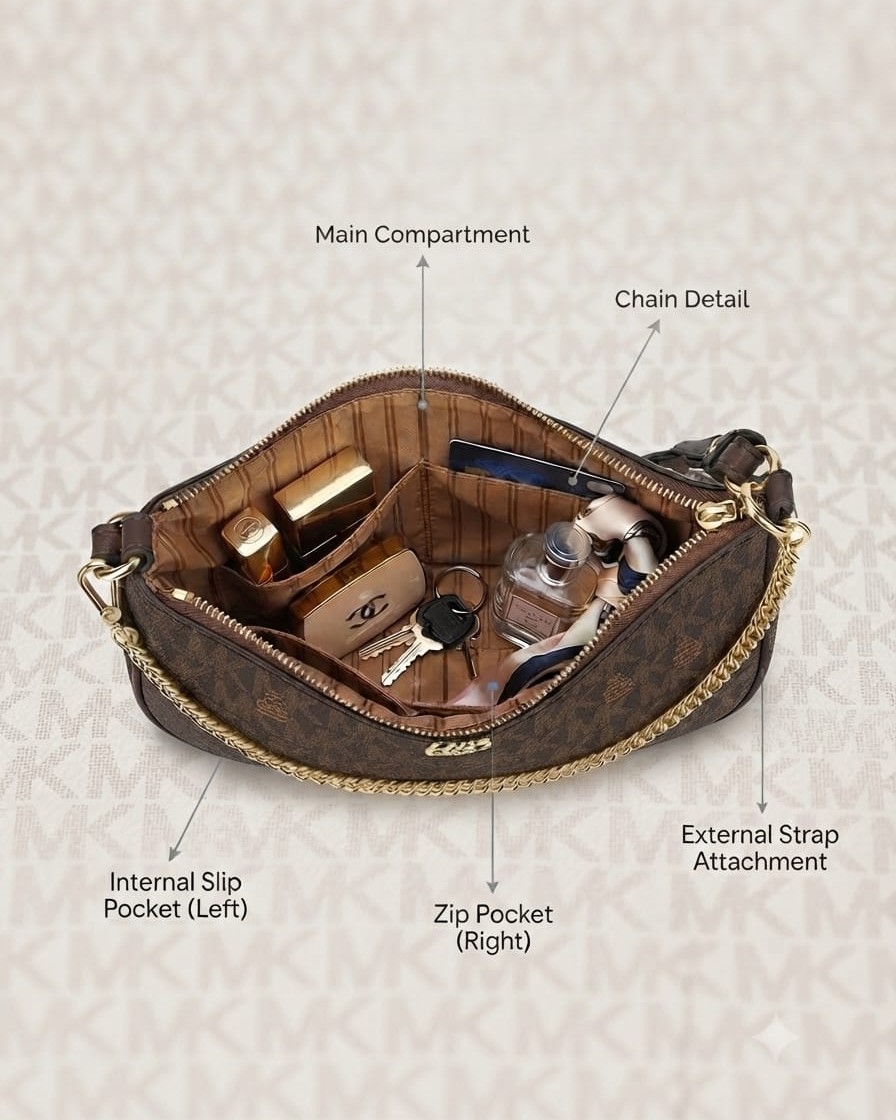 Imported Premium Matte PU Leather Moon Shape Handbag | High-End Women’s Shoulder Bag for Casual & Formal Fashion