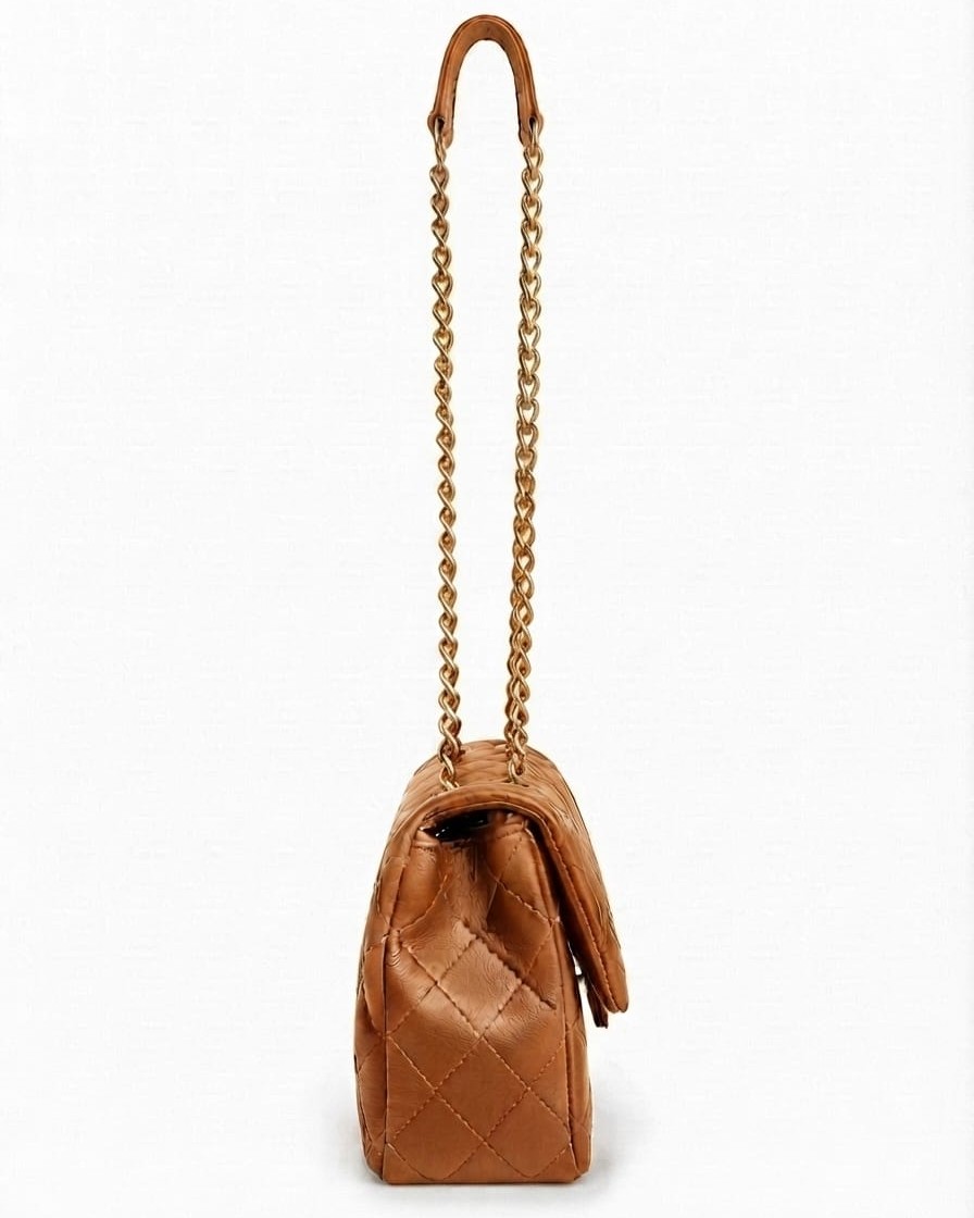 Imported High-End Soft PU Leather Sling Bag with Chain Strap | Premium Women’s Crossbody Bag for Casual & Formal Fashion 2