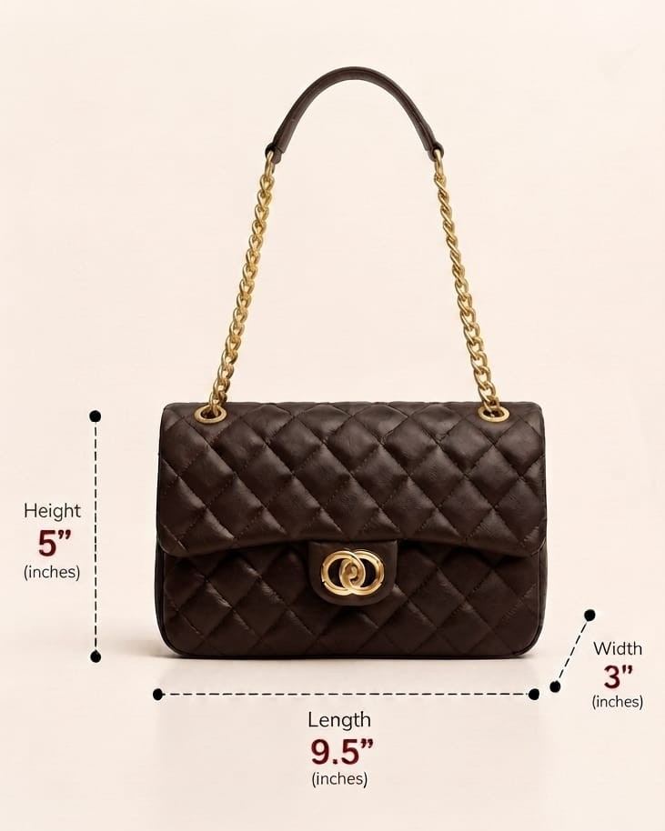 Imported High-End Soft PU Leather Sling Bag with Chain Strap | Premium Women’s Crossbody Bag for Casual & Formal Fashion 2