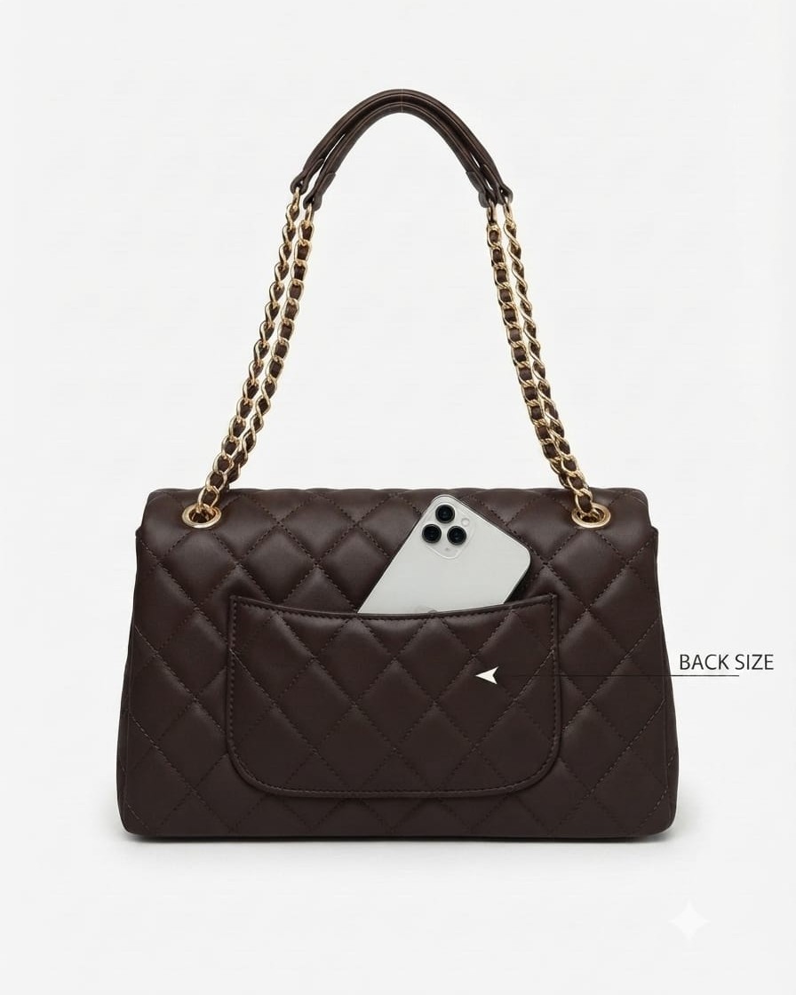 Imported High-End Soft PU Leather Sling Bag with Chain Strap | Premium Women’s Crossbody Bag for Casual & Formal Fashion 2