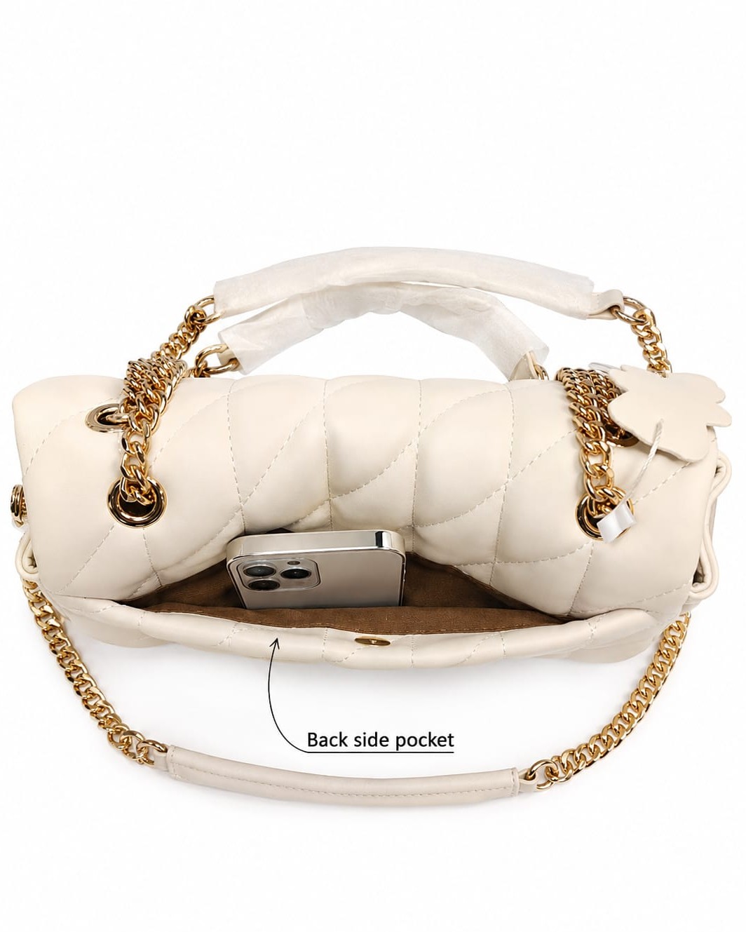 Imported High-End Soft PU Leather Sling Bag with Chain Strap | Premium Women’s Crossbody Bag for Casual & Formal Fashion 2